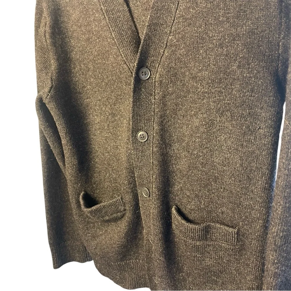 Carhartt WIP Allen Gray Cardigan, Lamb’s Wool Blend, Casual, Preppy, Academic S - Picture 9 of 13
